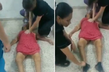 ¡INDIGNANTE! Así atendieron a una paciente en la emergencia del hospital Ruiz y Páez, de Ciudad Bolívar (+Video)
