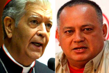 ¡DARDO DE AMOR! Cabello: El cardenal Urosa renunció a su cargo pero sigue con el mismo odio