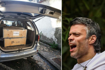 ¡URGENTE! Decomisan Bs. 200 millones en carro de supuesto familiar de Leopoldo López (+Video + ¿Olla?)