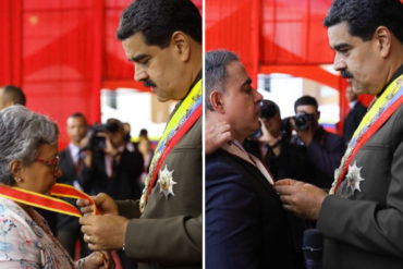 ¡ASÍ SE BURLA! Maduro condecoró a varios funcionarios de su gobierno con la orden «Guardia Nacional» por ser «garantes de paz»