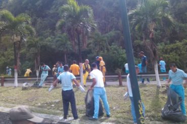 ¡ENTÉRATE! Presos limpian las avenidas Victoria y Nueva Granada cerca del Helicoide (+Fotos)