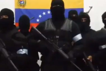 ¡FUERTE MENSAJE! Grupo armado de la “resistencia”: Ya pasó el tiempo de diálogo y elecciones