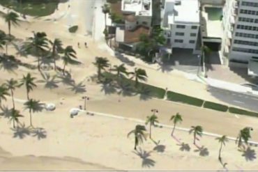 ¡TE LO CONTAMOS! La arena del mar se apoderó de las calles de Miami Beach tras paso del Huracán Irma (+Video)