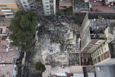 ¡IMPACTANTE! 6 imágenes aéreas que muestran la brutal devastación tras terremoto de 7.1 en México