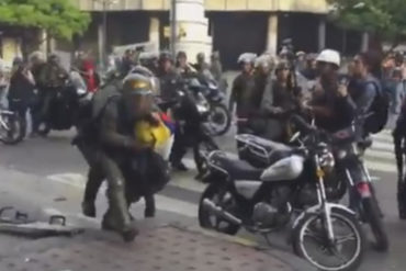 ¡VUELVEN A SUS ANDANZAS! GNB detuvo al menos a tres jóvenes en Chacao por protestar este #25Sep (+Video)