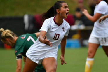 ¡VÉALO! Deyna Castellanos marcó un golazo con los Seminoles de la Universidad de Florida ante el TCU (+Video)