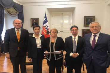 ¡SEPAN! Presidenta Bachelet se reunió con Freddy Guevara y la madre de Leopoldo López