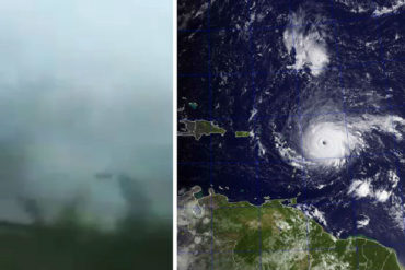 ¡ATERRADOR! Captado en cámara: La fuerza del monstruoso Huracán Irma a su paso por San Juan, Puerto Rico