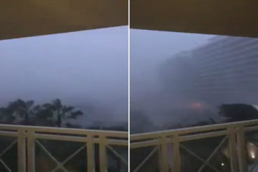 ¡ATERRADOR! Las fuertes ráfagas de vientos que sacuden a Miami debido al impacto de Irma (+Video)