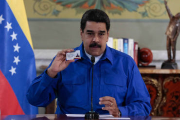 ¡DE REMATE! Maduro ordena que transporte público funcione con el «Carnet de la Patria» (+Video)