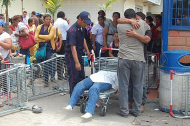 ¡QUÉ DESGRACIA! Sexagenaria murió haciendo una cola para comprar comida, en Makro (le dio un infarto)