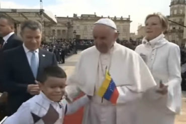 ¡SE LO CONTAMOS! Lo que pidió el niño venezolano al papa Francisco y que delata la crisis en Venezuela