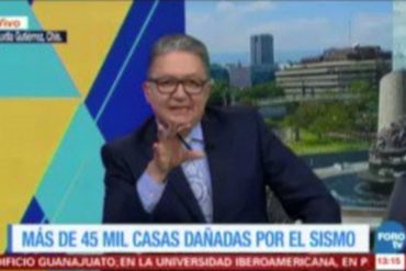 ¡TE LO MOSTRAMOS! La profesionalidad de un periodista que transmitía en vivo en pleno terremoto en México (Video)