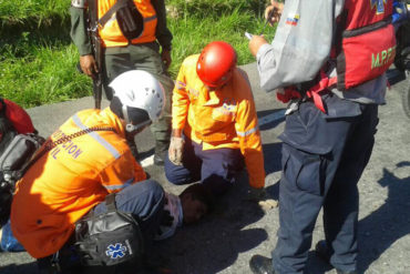 ¡TRÁGICO! Joven de 23 años trató de lanzarse al vacío en la autopista Caracas – La Guaira (+Fotos)