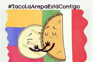 ¡SOLIDARIOS! #TacoLaArepaEstaContigo: La etiqueta que usan los venezolanos para enviarle bendiciones a México tras el terremoto