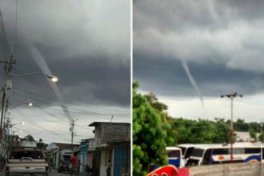 ¡IMPRESIONANTE! La tromba marina que apareció en el estado Sucre y sacudió las redes