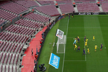 ¡CAMP NOU VACÍO! El Barcelona jugó sin público en protesta por represión en Cataluña