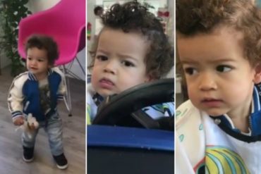 ¡HERMOSO! Así fue la primera vez del hijo menor de Nacho en la peluquería (+Video)