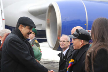 ¡SIGUE EL PASEO PRESIDENCIAL! Maduro llegó a Minsk para reunirse con el presidente de Bielorrusia