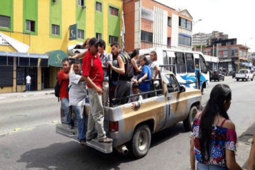 ¡QUÉ TRISTEZA! Así se moviliza la gente en Venezuela debido a la falta de transporte público (+Fotos)