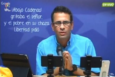 ¡SERÁ QUE AYUDA! Capriles: La Unidad se restaura eligiendo a un líder en primarias
