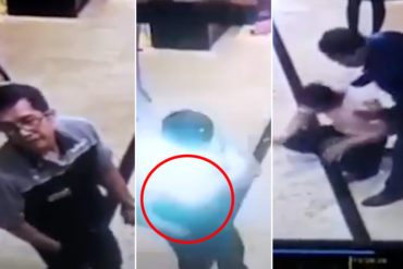 ¡IMPACTANTE! Le explotó el teléfono en un bolsillo y quedó registrado ante las cámaras (+Video)