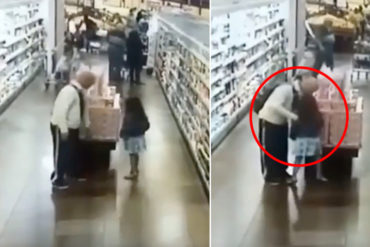 ¡PEDÓFILO AL DESCUBIERTO! Abusó de una niña dentro de un supermercado y quedó grabado en las cámaras (+Video)