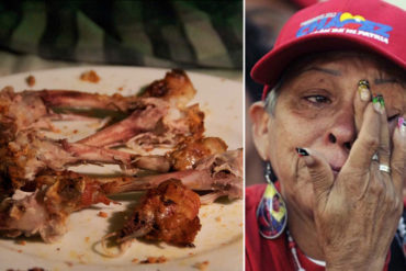 ¡DENIGRANTE! Con «sopa de huesos» palean el hambre los venezolanos ante precio susto de la carne