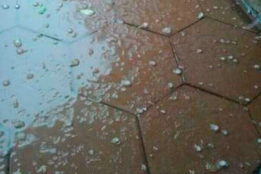 ¡CLIMA ALOCADO! Cayó granizo en Carora tras lluvias de este jueves en la tarde