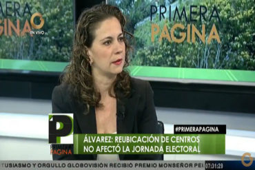 ¡DESCARADA! Olga Álvarez: No hay elementos de convicción para argumentar fraude electoral