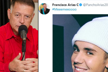 ¡AY, CHAMO! Hackearon cuenta en Twitter de Arias Cárdenas y le dejaron estos «divertidos» mensajes