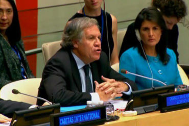 ¡BASTA DE SILENCIO! Almagro en la ONU: Ningún país puede ignorar lo que está sucediendo en Venezuela