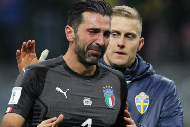 ¡CONMOVEDOR! El llanto de Buffon luego de que Italia quedara fuera del Mundial impactó a las redes (VIDEO)