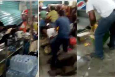 ¡SÉPALO! Terminó en saqueo una larga cola para comprar harina de maíz en Yaracuy (+Video)