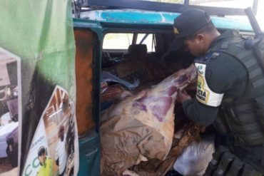 ¡ENTÉRESE! Hallan carne de contrabando abandonada en trocha entre Venezuela y Colombia