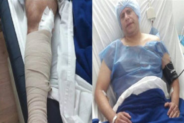 ¡SÉPALO! Ex preso político Efraín Ortega fue operado de una trombosis en su pierna derecha (+Fotos)