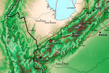 ¡ATENTOS! Fuerte sismo de 4.8 grados se registró en Bailadores en horas de la madrugada (+réplicas)