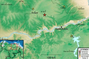 ¡LO ÚLTIMO! Funvisis registró un sismo de magnitud 3.0 en El Tigre