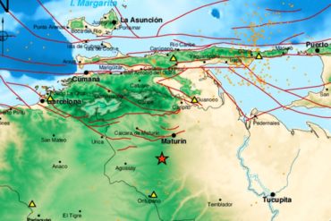 ¡ATENCIÓN! Fuerte sismo de 4.7 grados de magnitud se registró en Maturín, estado Monagas