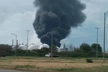 ¡ÚLTIMO MINUTO! Reportaron incendio en refinería Amuay este #29Dic