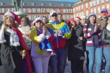 ¡VEA! El mensaje de Navidad de los venezolanos en Madrid (+Video)