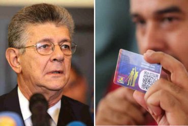 ¡HASTA CON EL TOBO! La descarga de Ramos Allup por el uso del Carnet de la Patria