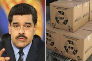 ¡JUGADA SUCIA! Maduro, el candidato que compra votos y paga con cajas de comida