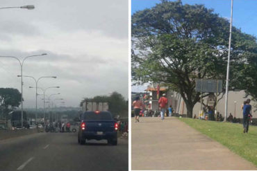 ¡MÁS PROTESTAS POR COMIDA! Habitantes de San Félix cerraron vía hacia Upata por cuarta vez para exigir bolsas Clap