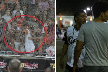 ¡PERDIÓ EL CONTROL! Jugador de las Águilas subió a tribuna para reclamarle a un fanático en pleno juego