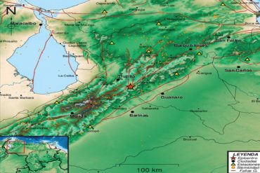 ¡ÚLTIMA HORA! Funvisis registró un sismo de magnitud 3,6 al suroeste de Trujillo