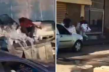 ¡EL CAOS COTIDIANO! Saquearon camión que transportaba papel higiénico en San Félix (+Video)