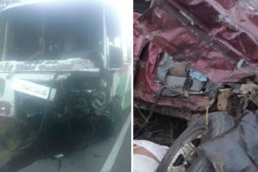 ¡QUÉ HORROR! Dos muertos y nueve heridos en accidente en Tinaquillo (+Fotos)