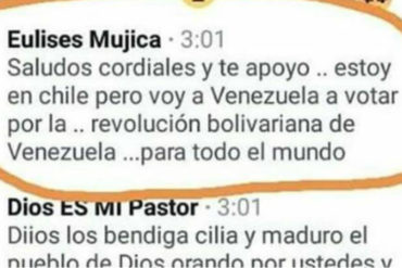 ¡SINVERGÜENZA! El chavista que emigró a Chile y que le prometió a Maduro que volvería solo para votar por él