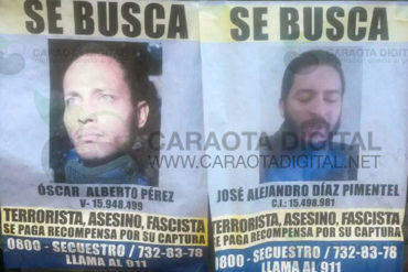 ¡SE LOS MOSTRAMOS! «Se busca”: los afiches del piloto Óscar Pérez que aparecieron en Fuerte Tiuna (+Fotos)